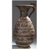 Image 1 : Vases. Etrusco-Corinthian black-figured olpe. Circa early 6th century BC.  D/ The body with four reg