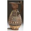 Image 1 : Vases. Etrusco-Corinthian polychrome olpe. Circa early 6th century BC.  D/ The body with two bands o