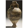Image 1 : Vases. Middle Corinthian pottery amphoriskos. Circa early 6th century BC.  D/ The piriform body with