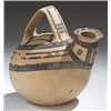 Image 1 : Vases. Daunian terracotta askos. Circa 5th century BC.  D/ The squat globular body with short vertic
