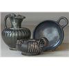 Image 1 : Vases. Three balck-glazed vessels. Circa 4th century BC.  D/ Apulian miniature black-glazed oinochoe