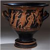 Image 1 : Vases. Attic red-figure bell-krater. Circa 4th century BC.  D/ The obverse with Dionysiac scene: Dyo