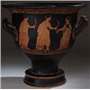 Image 2 : Vases. Attic red-figure bell-krater. Circa 4th century BC.  D/ The obverse with Dionysiac scene: Dyo