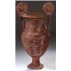 Image 2 : Vases. Apulian painted volute-krater. Circa 4th century BC.  D/ A volute krater with an ovoid body t