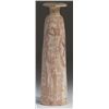 Image 1 : Terracotta. Terracotta painted alabastron. Circa 4th century BC.  D/ White slip, warrior with helmet