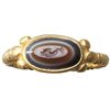 Image 1 : Rings. An agate intaglio ring. Roman, Balkan region, circa 2nd - 3rd century AD.  D/ The oval stone 