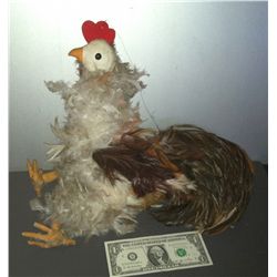 DISNEY ON PARADE CHICKEN ROOSTER FEATHER MARIONETTE PUPPET COMMERCIAL USED