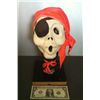 Image 1 : PIRATE SKULL WITH EYE PATCH AND BANDANA ANIMATRONIC HEAD HORROR PROP