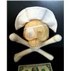 Image 1 : DISNEY ON PARADE PIRATE SKULL & CROSS BONES ANIMATRONIC HEAD W/ HAT & EYE PATCH HORROR PROP