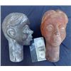 Image 1 : 2 VINTAGE 60's CHILD BOY GIRL PUPPET HEAD CASTINGS