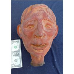 VINTAGE DRUNK SAD LOOKING MAN PUPPET HEAD CASTING