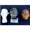 Image 1 : 3 VINTAGE STAN LAUREL & OLIVER HARDY MAN PUPPET HEAD CASTINGS