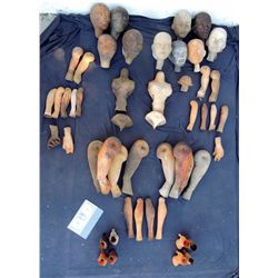 HUGE COMPLETE COLLECTION OF VINTAGE 60's FEMALE MARIONETTE PUPPET PART CASTINGS