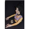 Image 2 : VINTAGE LATINA DANCE HALL GIRL ANIMATRONIC HALF TORSO HEAD BUST