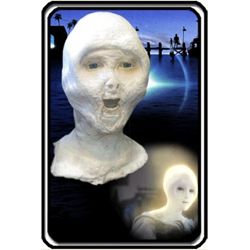 COCOON SCREEN USED ALIEN FULL HEAD MASK SCIFI PROP