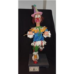 VINTAGE DISNEYLAND KIDS RIDE CLOWN DOLL STATUE IT'S A SMALL WORLD?