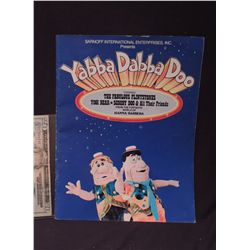 2 VINTAGE 1979 HANNA BARBERA FLINTSTONES YOGI BEAR SCOOBY DOO STAGE SHOW PROGRAMS