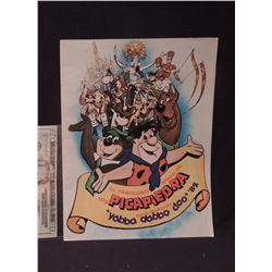 VINTAGE 1982 HANNA BARBERA FLINTSTONES YOGI BEAR SCOOBY DOO STAGE SHOW PROGRAM KIDS VERSION SPANISH