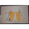 Image 1 : 1972 73 DISNEY SLEEPING BEAUTY BALL ROOM COUPLE ORIGINAL COSTUME WARDROBE ARTWORK