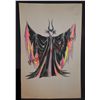 Image 1 : 1972 73 DISNEY SLEEPING BEAUTY MALEFICENT EVIL WITCH VILLAIN ORIGINAL COSTUME WARDROBE ARTWORK