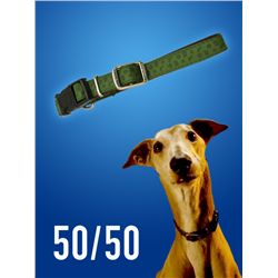 50/50 FIFTY FIFTY SCREEN USED DOG SKELETOR COLLAR