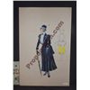 Image 1 : 1973 DISNEY MARY POPPINS HAND DRAWN WARDROBE COSTUME ORIGINAL ARTWORK
