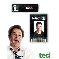 TED SCREEN USED HERO JOHN BENNETT MARK WAHLBERG LIBERTY RENT A CAR BADGES