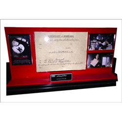 SLEEPY HOLLOW SCREEN USED MARRIAGE CERTIFICATE