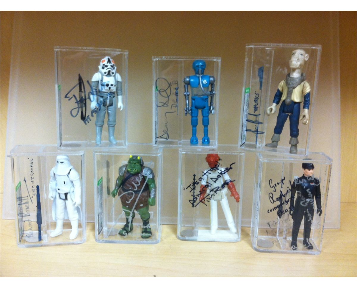 STAR WARS SIGNED & AFA GRADED ACTION FIGURE COLLECTION