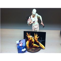 PANS LABYRINTH SIGNED PALE MAN STATUE AND PHOTOGRAPH