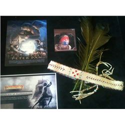PETER PAN SCREEN MATCHED INDIAN CHILD'S FEATHER & BEAD HEADBAND