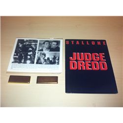JUDGE DREDD ARMOR PIECES AND MINT PRESS KIT SYLVESTER STALLONE