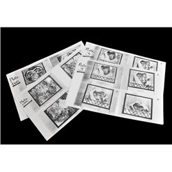 ET THE EXTRA TERRESTRIAL ORIGINAL STORYBOARDS COLLECTION OF 14