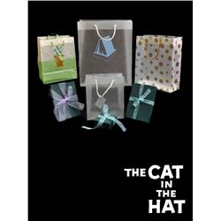 THE CAT IN THE HAT SCREEN USED CHRISTMAS AND SHOPPING BAGS