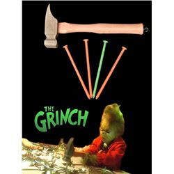 THE GRINCH SCREEN USED CHILDHOOD HAMMER WITH NAILS