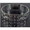 Image 1 : 2486 - STERLING SILVER CARVED EMBROIDERY RING SIZE 9.75