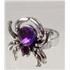 Image 1 : 2131 - RHINESTONE SPIDER RING - ADJUSTABLE SIZE