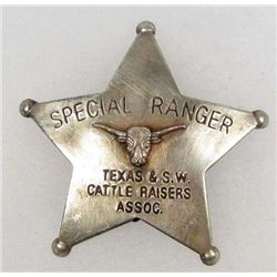 2898 - TEXAS SPECIAL RANGER CATTLE RAISERS ASSOC. BADGE