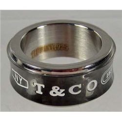 2140 - SILVER PLATE RING - SIZE 6 - STAMPED .925