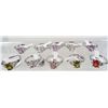 Image 1 : 2071 - LOT OF 10 SILVER PLATE RINGS WITH GEMSTONES