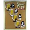 Image 1 : 1665 - METAL FUNNY SIGN - STORY OF MY LIFE - 12.5X16"
