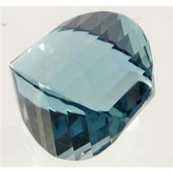 2308 - 33.40 CT AQUAMARINE BLUE COLOR QUARTZ - DRILLED
