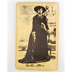 2909 - BELLE STARR PHOTO PRINT APPROX. 3 1/4 X 5 1/4"