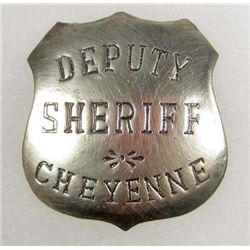 2902 - CHEYENNE DEPUTY SHERIFF LAW BADGE