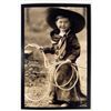 Image 1 : 3089 - LITTLE KID PLAYING COWBOY PHOTO APPROX 4.5 X6"