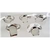 Image 1 : 2055 - LOT OF 5 SILVER PLATE RINGS WITH GEMSTONES