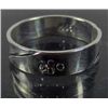 Image 1 : 2494 - STERLING SILVER CARVED EMBROIDERY RING SIZE 7.75