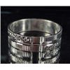 Image 1 : 1754 - SILVER CARVED EMBROIDERY RING SIZE 6.25