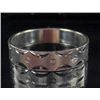 Image 1 : 536 - SILVER CARVED EMBROIDERY RING SIZE 9 MARKED .925