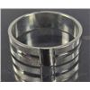 Image 1 : 2495 - STERLING SILVER CARVED EMBROIDERY RING SIZE 6.5